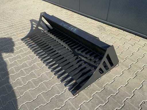 Rhino-cross-attachment Rock Bucket SH-66 Skid Steer Loader