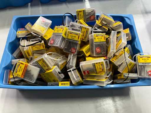 Rotadrill : Diverses vis en acier inoxydable, galvanisée et laiton (100x)