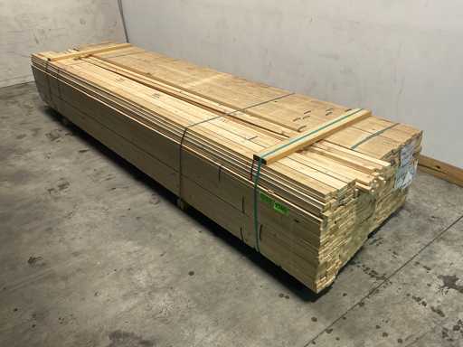 Vuren lat geschaafd 420x4,2x2 cm (350x)