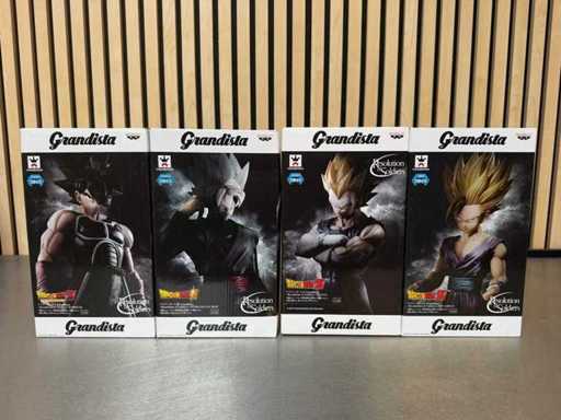 Banpresto - Figurines de la collection Dragon Ball Z Grandista Resolution of Soldiers (4x)
