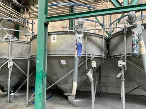 Polyester mixing silo