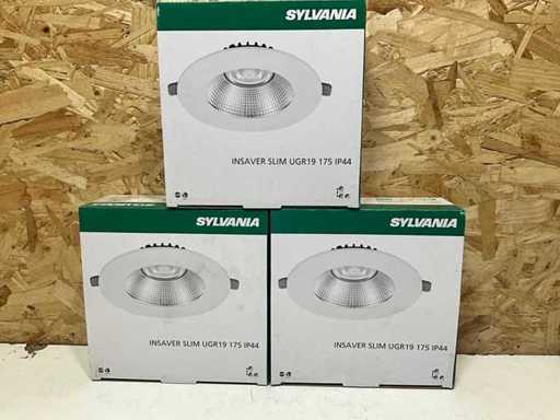 Sylvana Slim UGR 19 Inbouwspot LED 9W (3x)