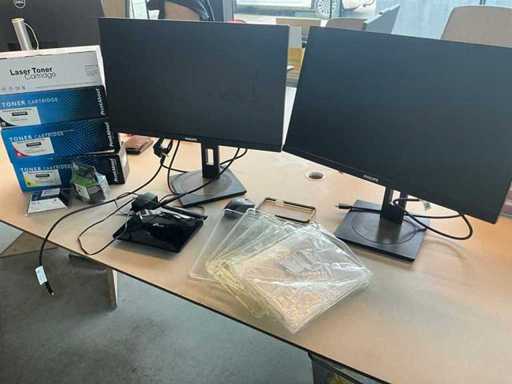 Moniteur Philips 242B1 (2x) et divers