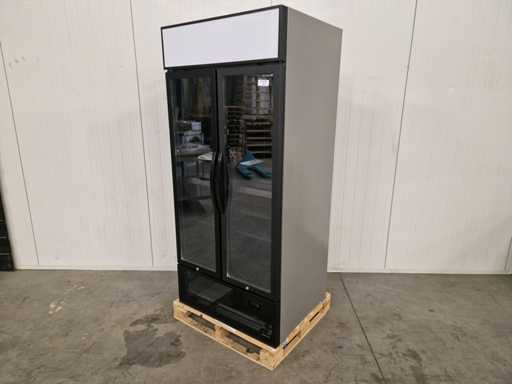 Tefcold - dubbeldeurs glasdeur koeling - FSC891H