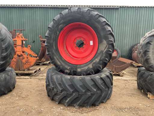 Pneu Trelleborg TM 800 avec jante (2x)