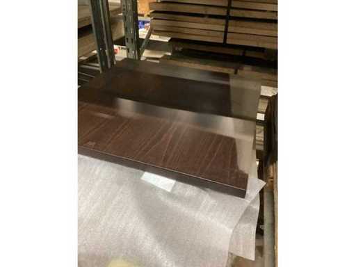 Tischplatte Buche Schoko furniert und lackiert (4x)
