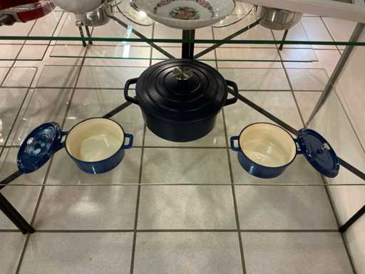 Gsw gietijzeren kookpottenset (3x) met deksel