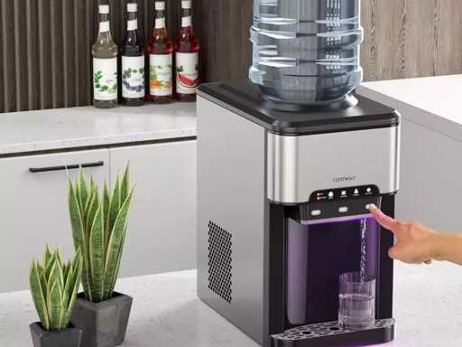 Refroidisseur d'eau de bureau Inox en forme de bouteille