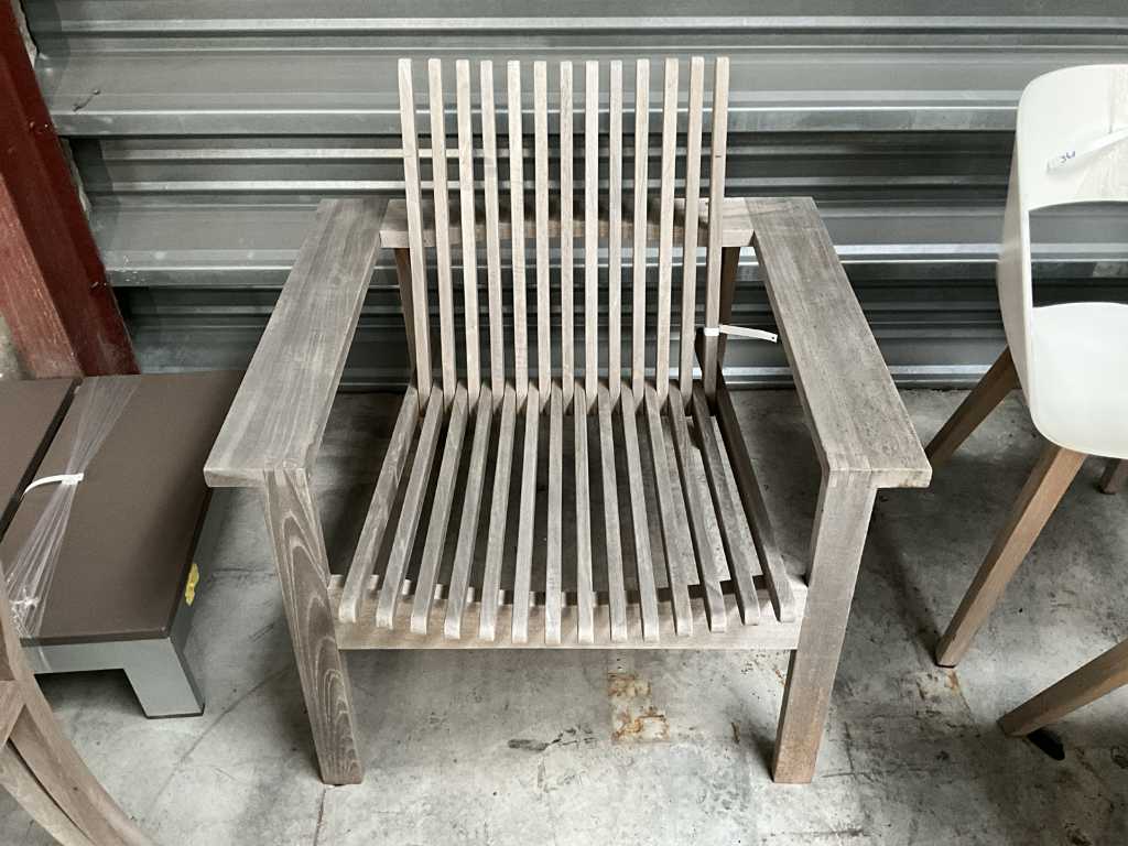 CANE LINE wooden design armchair