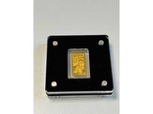 1/500 ounce .999 Fijn Goud "Voetbal 2024" Kroatië