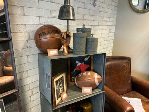 Decoratieve metalen kist (3x)