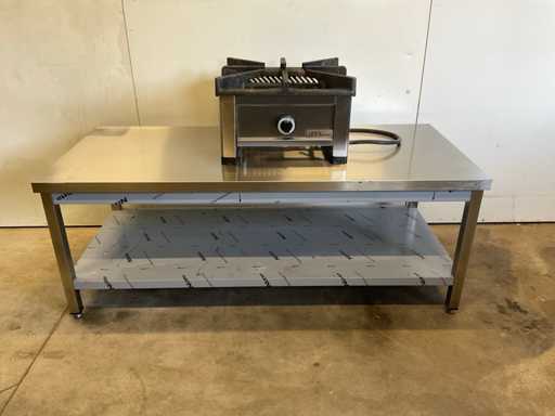 Unni Cooking YRO-50 | Wokbrander op RVS woktafel