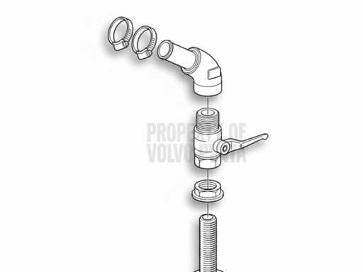 Kit d’entrée d’eau de refroidissement Volvo Penta Bronze 2,5 pouces - 23219830