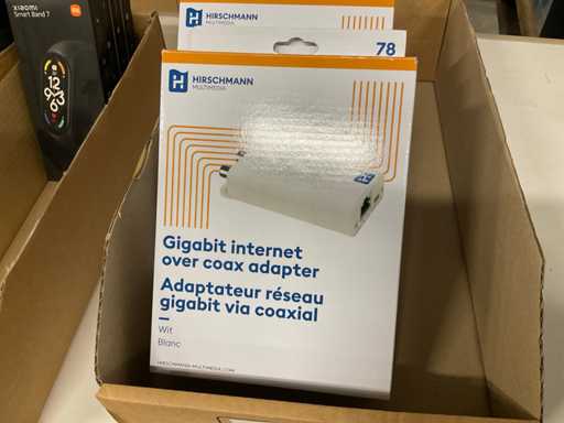 Hirschmann Gigabit internet over coax adapter (4x)