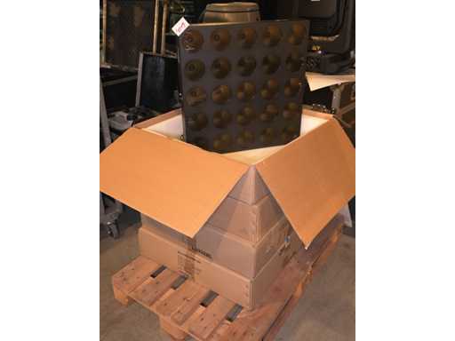 Luxibel - Set 4x Luxibel B25 - 25 x 10W RGB Amber Matrix LED