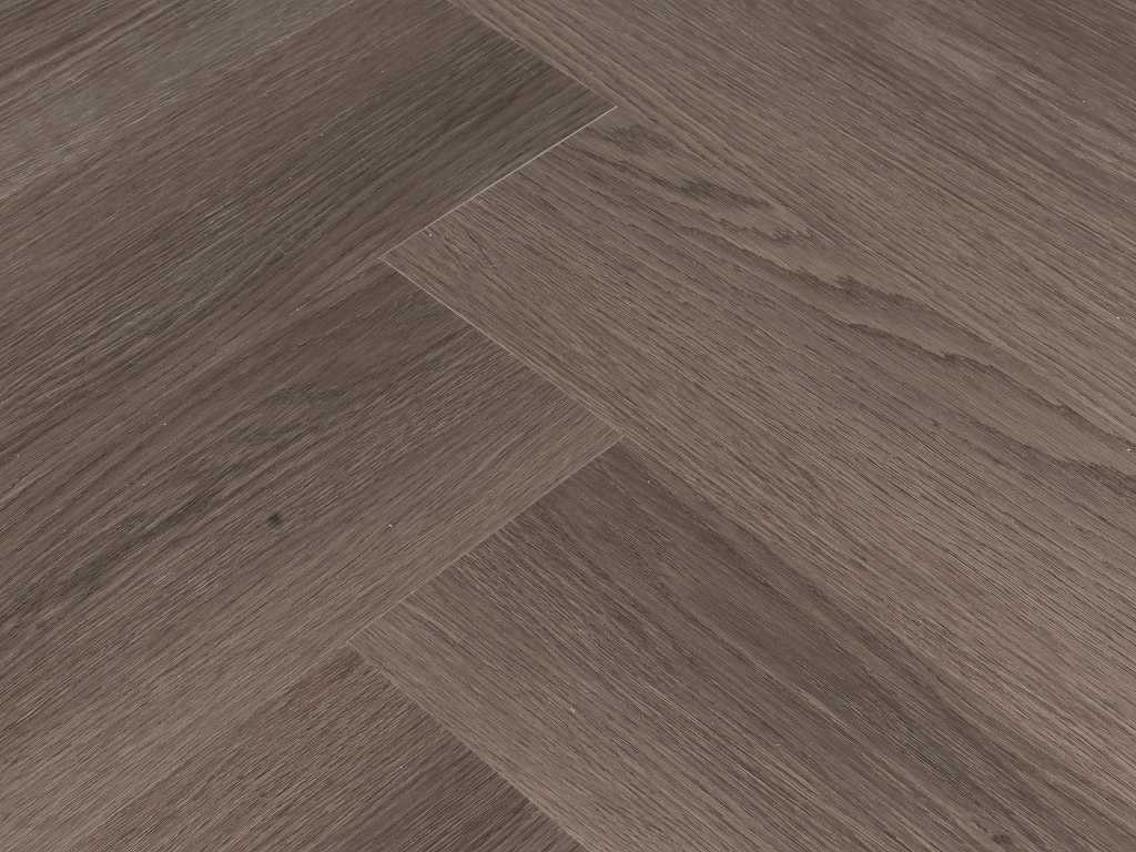 54 m2 PVC SPC click herringbone cu substrat XPS - 750 x 150 x 5 mm