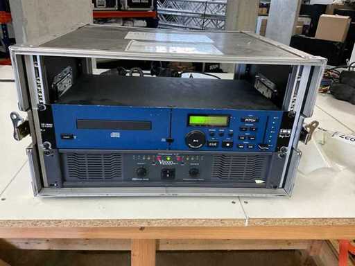 Amplificatore americano DJ V2000 e lettore CD in custodia da 19"
