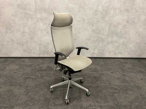 Okamura Baron - chaise de bureau ergonomique - coussinet défectueux