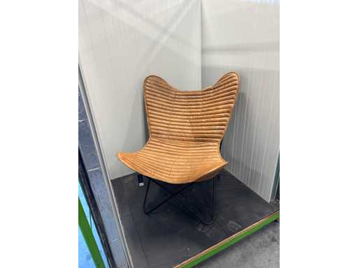 Lifestyle Empire lounge chair cognac 75x87x86 Ligstoel