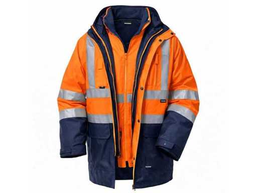 Vizwell - VWJK44 - 5 in 1 Parka hi vis orange size 3XL (7x)