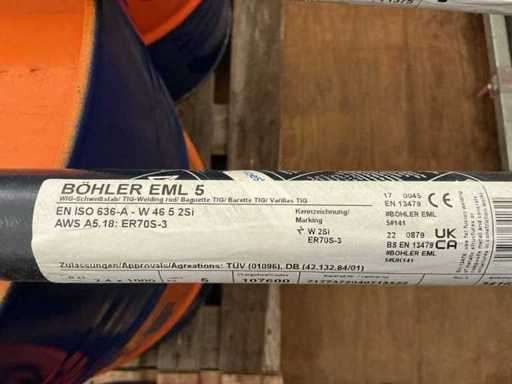 Asta da saldatura Tig 5/kg di Bohler EML