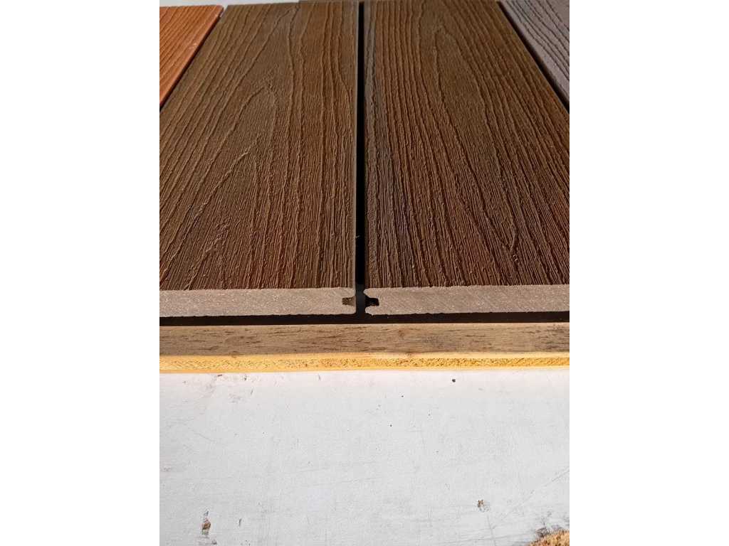 Platelage composite EVA-weld brun foncé
