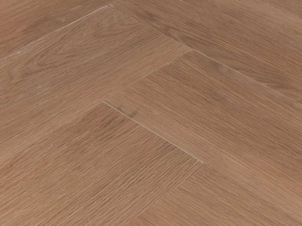 56 m2 SPC PVC-click herringbone - 610 x 150 x 4 mm