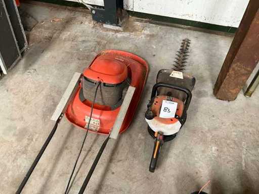 Hedge trimmer and lawn mower