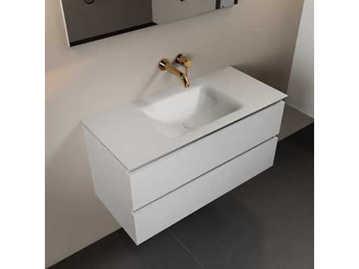 Dulapul de baie albe 100cm 