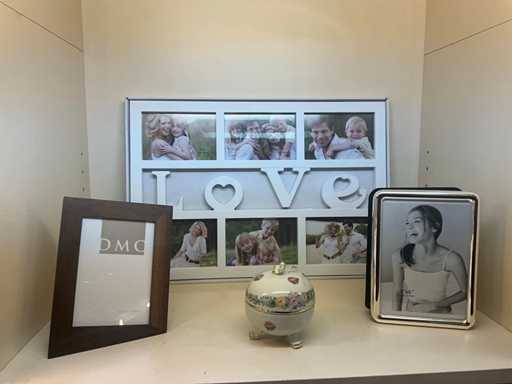 Cadres, albums photos, bonbonières, bougies...