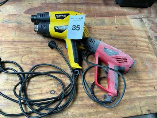 Heteluchtpistool (3x)