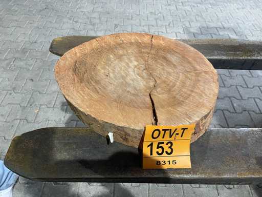 Rosewood schijf, Dikte 60mm, Ø 400mm