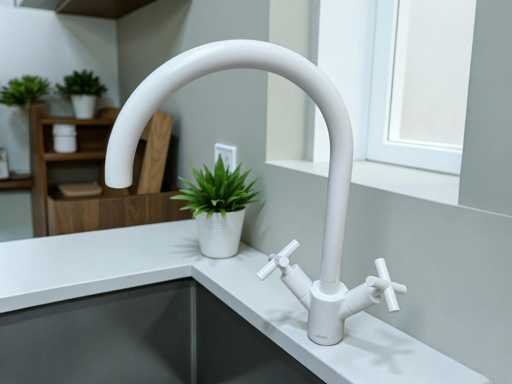 Keukenmengkraan mat wit