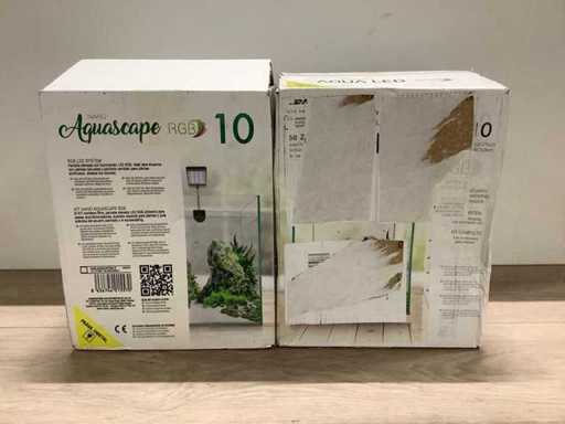 Nano Aquascape RGB 10 Aquarium (2x)