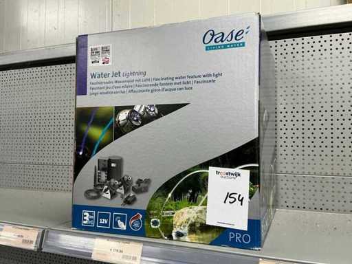 Fântâna cu fulgere cu jet de apă Oasis și iluminat