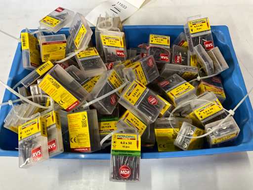 Rotadrill Varie viti: acciaio inox, zincato e ottone (100x)