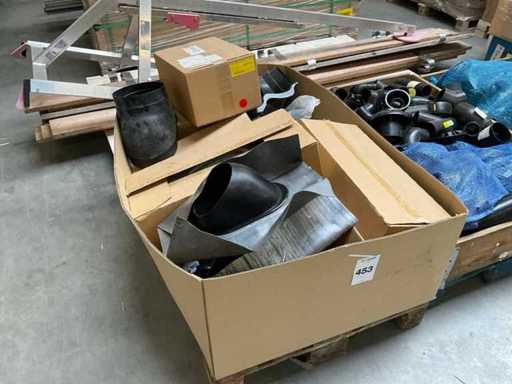 Partij dakdoorvoer materialen