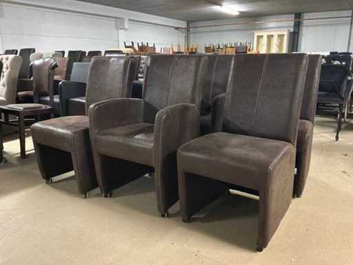 Malmö Mobile Leder-Esssessel (6x)