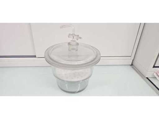 Glass vacuum desiccant