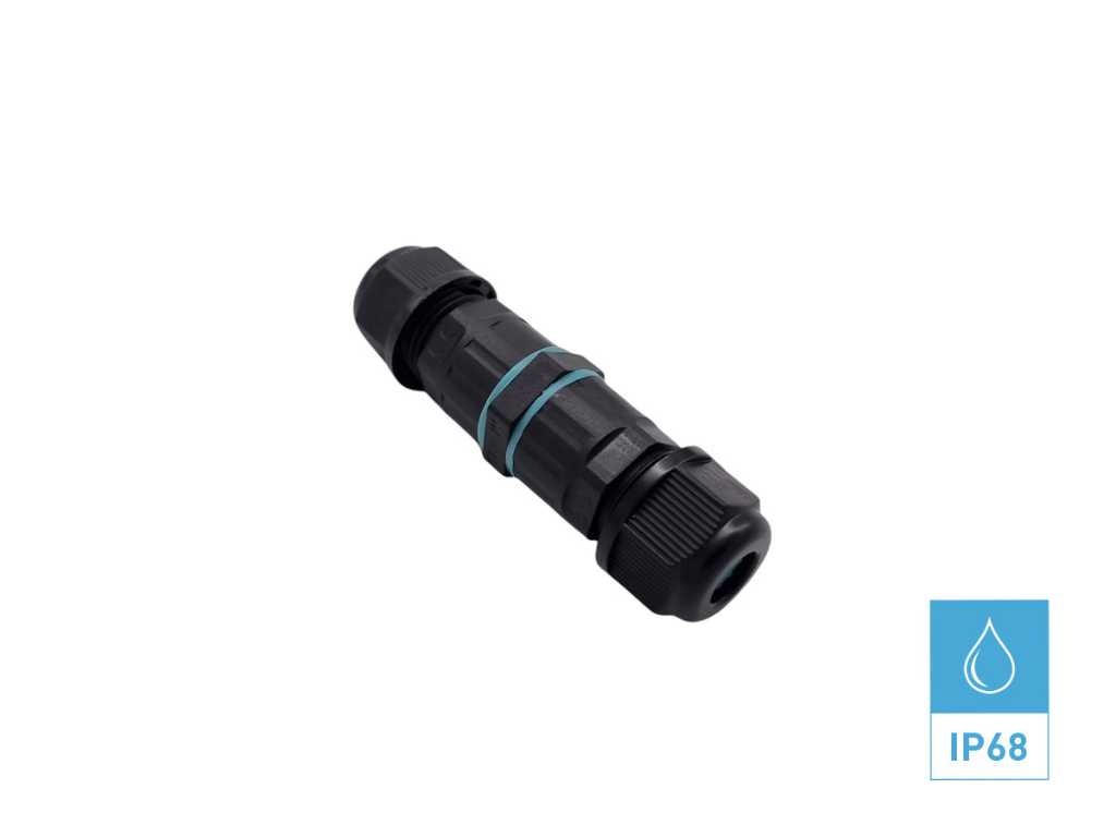 40 x Cable connector 3 core waterproof