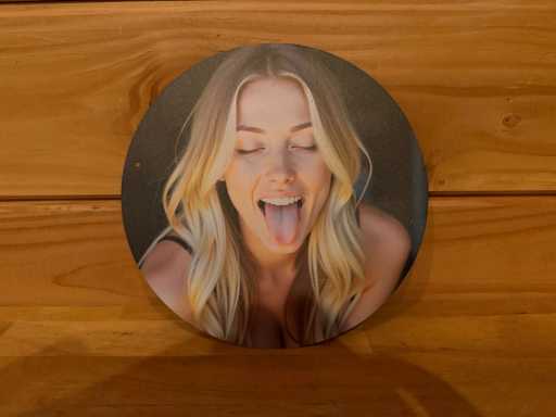 Metal advertising sign round 20cm