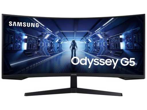 Samsung Odyssey G5 LC34G55TWWPXEN - QHD Ultrawide Curved Gaming Monitor - 165Hz - 34 Inch