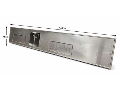 Piano di lavoro in acciaio inox