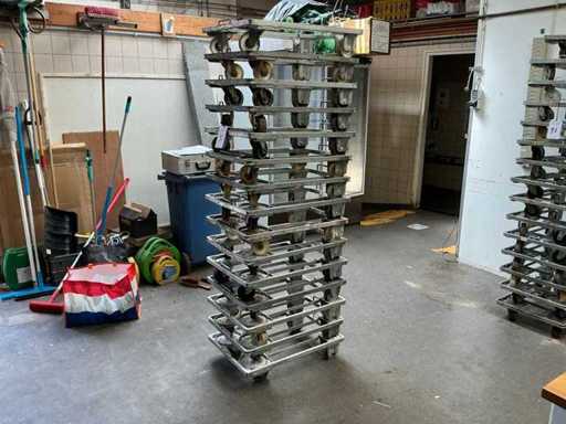 Carrello per cassa impilabile / carrello per cassa per il pane (15x)