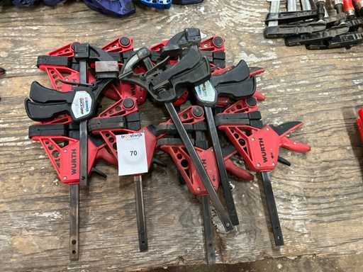 Würth/Berner Varias abrazaderas de sujeción (10x)