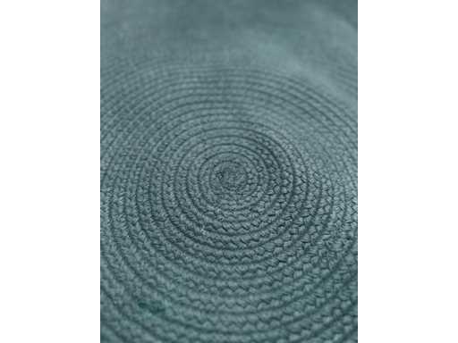 Indikon – Nidi-Teppich – hellblauer Diamentro 130 cm, handgewebt (31x)