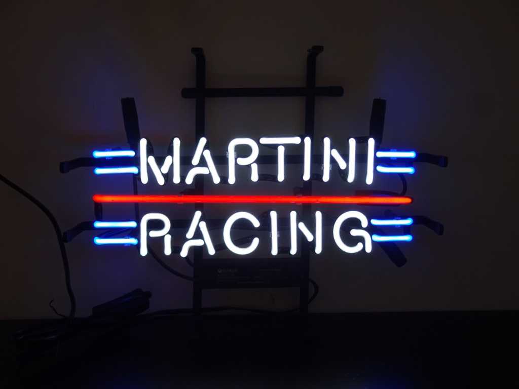 MARTINI Racing - Enseigne NÉON (verre) - 40 cm x 31 cm