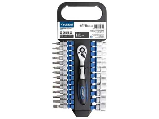 Ensemble de clé à douille/frais, 27 pièces. 1/4" 