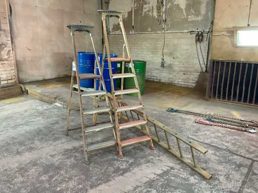 Leiter und Treppen (3x)