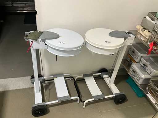 Set van 2 prullenbak houders